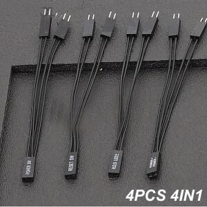 4pcs 10cm 마더 보드 PC 컴퓨터 스위치 전원 전면 패널 SW/RESET SW/HDD LED/전원 1 ~ 2 이중 어댑터 분배