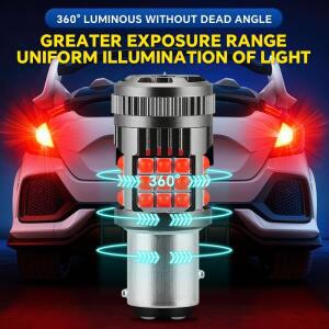 2pcss 자동차 액세서리 LED  3030 36SMD 회전 신호 안티 스트로브 1156 7440 팬 테일 브레이크 전구 포함