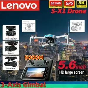 레노버 GPS S-X1 드론 3축 짐벌 8K 프로페셔널 HD WIFI 5G 브러시리스 카메라 FPV 장애물 회피 쿼드콥터 드