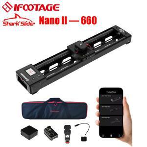 IFOOTAGE Shark Slider Nano II 660 미니 전동 카메라 롱 버전, 알루미늄 합금 돌리 트랙, 비디오 안정기
