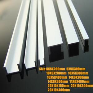 5pcs 알루미늄 U 프로파일 채널 DIY RC 자동차 모델 로봇 브래킷 길이 200-400mm