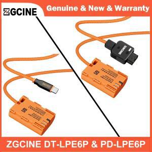 ZGCINE D-Tap to LP-E6P 및 USB-C PD 더미 배터리 케이블 (캐논 호환호환 EOS 5D Mark IV, 6D II, 80D, R5,