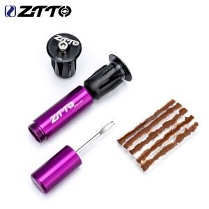 ZTTO 자전거 튜브리스 타이어 빠른 수리 키트 MTB 도로 펑크 실란트 고무 스트립 드릴 도구 핸들 바 끝 숨