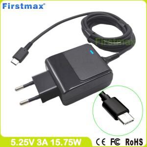 USB-C TYPE-C Ac 어댑터 태블릿 PC 충전기, HP 파빌리온 10-n100 x2 TPN-LA01 EU 플러그, 5.25V 3A
