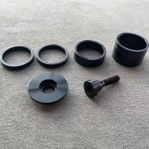 자전거 액세서리 헤드셋 스페이서 5mm 10mm 20mm 탑 캡 볼트 합금 알루미늄 제작 CNC 다채로운 부품