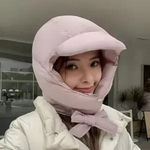 여성 겨울 페이크 패딩후드 패딩넥워머 후드넥워머 패딩넥워머 겨울비니 가을패딩