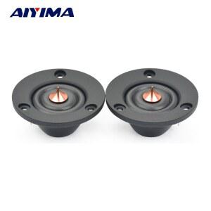 AIYIMA 2Pcs 2 인치 트위터 스피커 4 옴 6 40W HIFI 실크 돔 고음 발열 오디오 DIY 자동차 수정