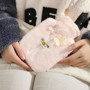 부드러운 손난로 보온 물주머니 핫팩 플라워