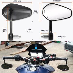 7/8 22mm 오토바이 스쿠터 Yamaha KawasakiMotorcycle 부품 용 후면보기 사이드 미러 핸들 바 엔드
