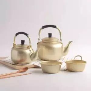 난로주전자 양은주전자 1리터 황주전자 국산/양은/보리차/주전자/다용도/옛날/붕어빵/반죽/알루미늄/반죽용
