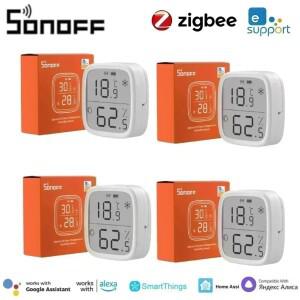 SONOFF SNZB 02D Zigbee 온도 습도 센서 SNZB-02D EWeLink 용 LCD 화면 포함 Bridge Alexa Alice