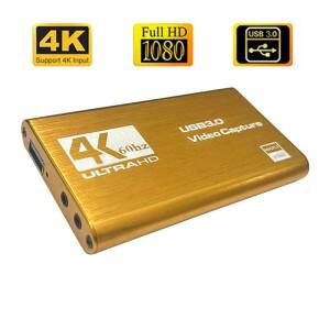 4K LEDMI 호환 USB 3.0 비디오 캡처 카드 게임 녹화 라이브 스트리밍을 위한 1080P 60FPS 60Hz 레코더 그래