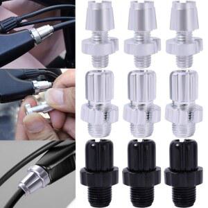 1/4pcs 자전거 브레이크 레버 조정 나사 시프터 케이블 조절기 볼트 M7/M10 알루미늄 합금 액세서리