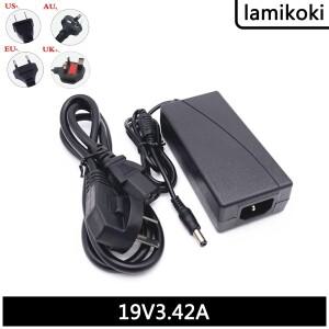 AOC 27-29 인치 LCD 모니터 데스크탑 전원 어댑터 케이블, 19V 3.42A DC 5.5x2.1mm EU 플러그