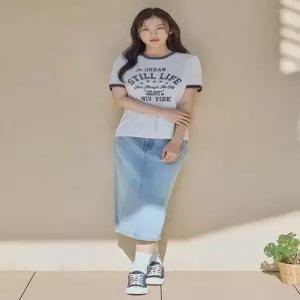 [국내정품] 탑텐 TOPTEN 여성 데님 스커트 미디_MSG2RS2308 MSG2RS2308