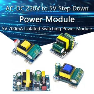 1-10PCS AC-DC 220V ~ 5V 스텝 다운 컨버터 700mA 절연 스위칭 전원 모듈 3.5W 벅 레귤레이터 정밀