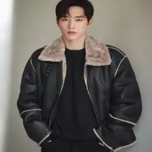 [국내정품] 드로우핏 DRAW FIT 오버사이즈 스웨이드 라인 무스탕 자켓 [BLACK] DFJK2402BK