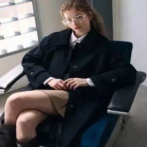 [국내정품] 드로우핏 DRAW FIT 소프트 캐시미어 싱글 발마칸 코트 [BLACK] DFWMCT3405BK