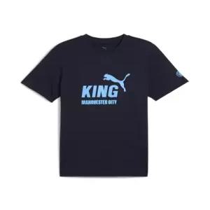 [국내정품] 푸마 PUMA 맨체스터 시티 킹 로고 티셔츠 782696-06