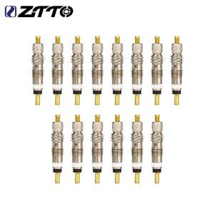 ZTTO 6pcs Presta 밸브 코어 황동 FV 노즐 교체 자전거 타이어 MTB 도로 튜브리스 서비스 부품 합금
