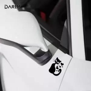 오너클랜 자동차 주유구 스티커 고양이 디자인 DIY 데칼 스크래치 주유구 차량용 뒷유리 꾸미기