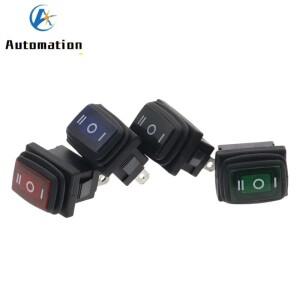 1PCS KCD1 방수 미니 토글 스위치 라이트 래칭 없음 3 기어 핀 ON-OFF-ON 버튼 로커 AC 250V/6A 125V/10A