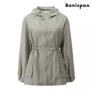 보니스팍스 허리 스트링 포인트 심플 포켓 긴팔 점퍼 (XO1JJ010L0)