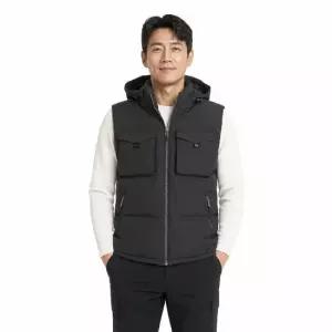 남성 겨울 후드 보온 패딩 조끼 HS-VEW-4002