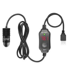 USB 수족관 히터 소형 온수기  화씨 온도 디지털 디스플레이  베타 워터고기 가열 스틱  10W