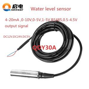 QDY30A-B 4-20mA 액체 레벨 센서  강  심정  탱크 제어 트랜스미터 0-5V RS485