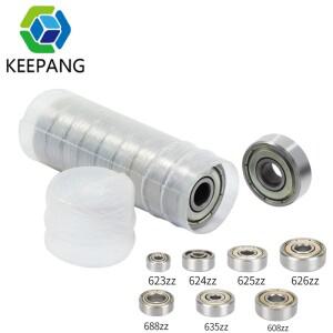 20/10pcs 623zz 볼 베어링 크롬 스틸 3D 프린터 부품 도르래 휠