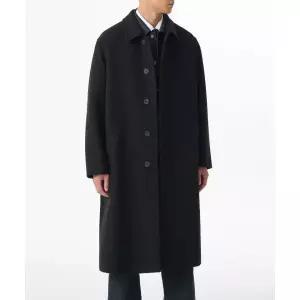 MUSINSA STANDARD 데일리 발마칸 코트 [블랙]