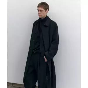 MUSINSA STANDARD 데일리 발마칸 코트 [네이비]
