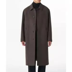 MUSINSA STANDARD 데일리 발마칸 코트 [헤더 브라운]