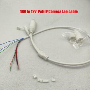 48V에서 12V로 변환하는 PoE 케이블  DC 오디오 IP 카메라용 RJ45 CCTV 보드 모듈용 내장
