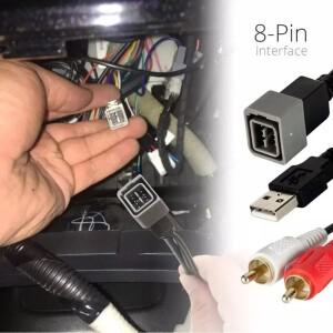 Versa 어댑터 케이블 CTNISSANUSB.3 용 Qashqai 닛산 USB AUX 유지 자동차 오디오