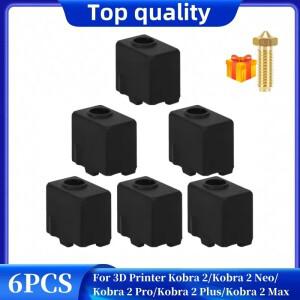 Anycubic Kobra 2 Pro 가열 블록 커버 용 6pcs 실리콘 양말 핫 엔드 단열 케이스
