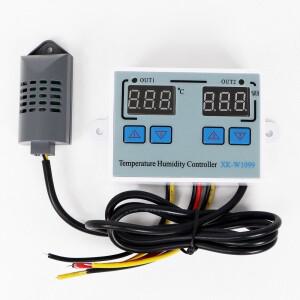 220V 디지털 온도 습도 컨트롤러 듀얼 LED 디스플레이 전기 난방 조절기 계란 인큐베이터 레귤레이터