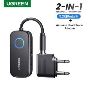 UGREEN 비행기 Bluetooth 송신기 2-in-1 무선 어댑터-비행  TV의  3.5MM 잭과 함께 사용
