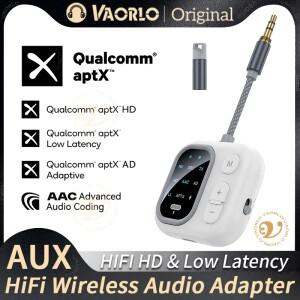 2in 1 aptX Bluetooth 5.4 오디오 송신기 3.5MM AUX aptX-Adaptive AD/HD/LL AAC HiFi 멀티포인트 무선 어