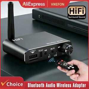 2IN 1 블루투스 5.4 오디오 송수신기 3.5MM AUX RCA USB U-디스크 HIFI 스테레오 음악 무선 어댑터 DSP 디
