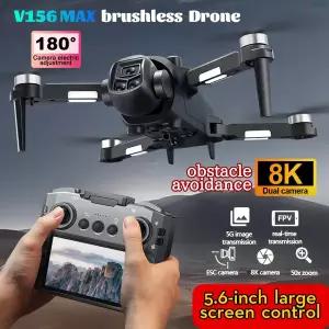 V156 Max 드론 전문 HD 듀얼 카메라 Dron 브러시리스 모터 5G WIFI FPV Foldable RC Quadcopter 헬리콥터