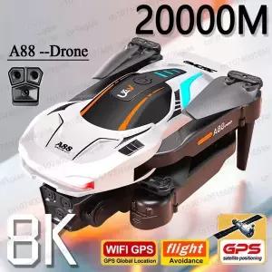 2026 A88 드론 5G 8K 전문가용 GPS HD 듀얼 카메라 항공 촬영 360    장애물 회피 플로우 포지션 쿼드콥터