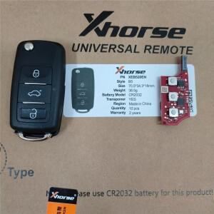 폭스바겐 B5 타입 슈퍼 리모트 키용 XT57B 칩이 포함된 5PCS Xhorse XEB510EN/XEB520EN