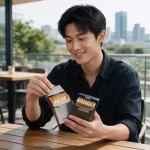 담배케이스 메탈 자석형 초경량 소지품 보관함 휴대용 케이스 거치대