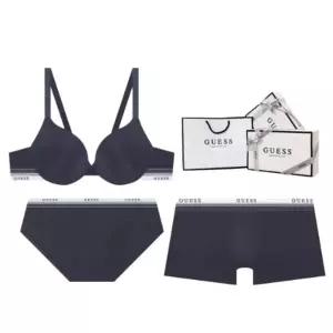 게스언더웨어 퓨징테크 화이트밴딩 캐주얼브라 남여커플속옷세트 GEWBRPTDR833CH JSR083