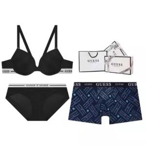 게스언더웨어 에센셜아웃밴드 남여커플속옷세트 ODWBRBP791BK868NY N6 FLE206