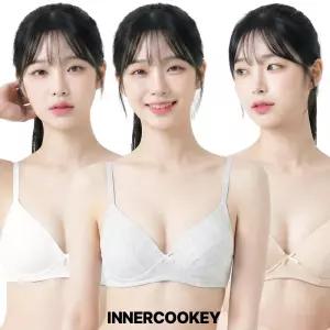 이너쿠키 주니어 브라 노와이어 모달 AAA컵 2단계 속옷 IBR3002
