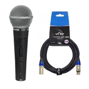 슈어 SM58SK+10M케이블/XLR 유선마이크 정품 SM-58S 다이나믹 스피치 보컬 핸드형 라이브 학교 강당