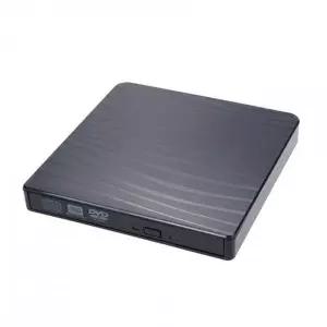 [에스투씨엔아이][BD206] Coms USB 3.1(Type C) 외장형 ODD, DVD RW(Read/Writer) USB 2.0 Black